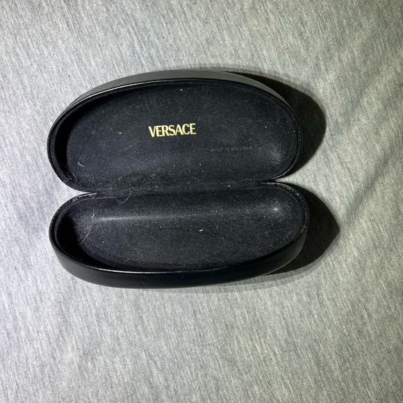 Versace Medusa Head Embossed Leather Sunglasses Case - Picture 5 of 6